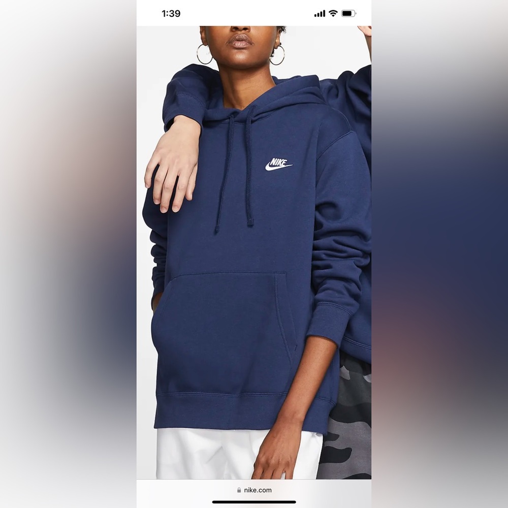 blue nike sweatshirt